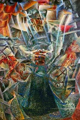 Materia and Dynamism of a Cyclist by Boccioni