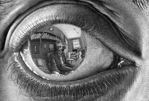 MC Escher Eye Reflection
