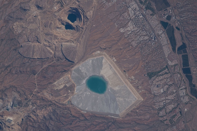 Mining operations near Green Valley, Arizona. (NASA)